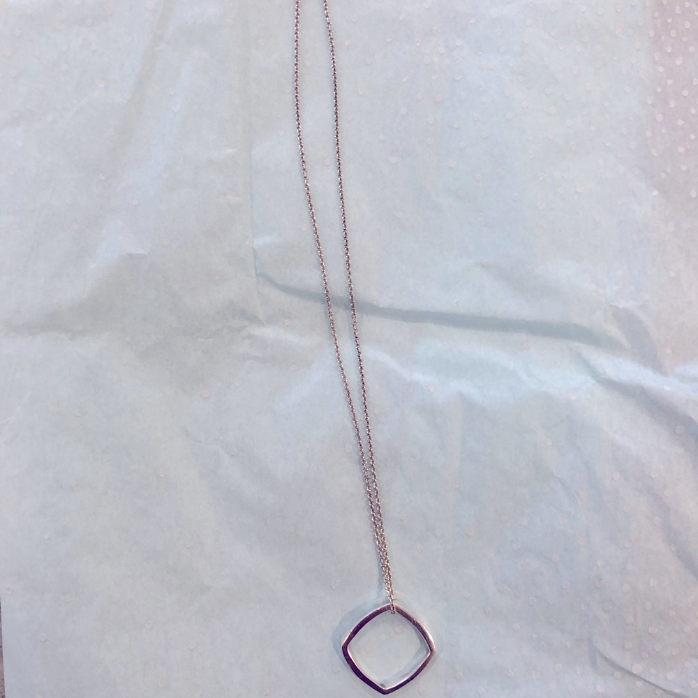 Geometric Open Square Sterling Silver Tiffany & Co. Necklace